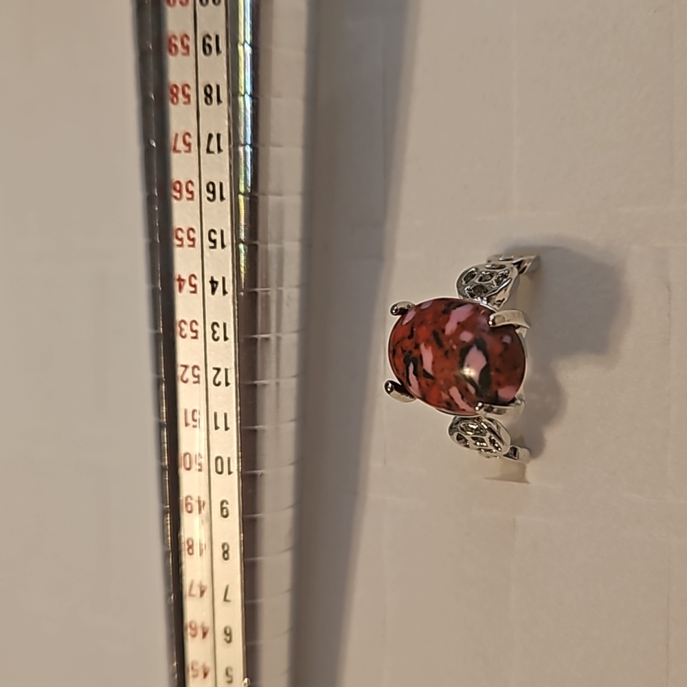 Ring Size 6 $45 each. 4 Diffrent Gemstone Geometric Alloy Metal Ring Choose One. - Picture 13 of 17